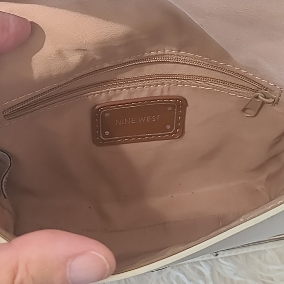 NINE WEST Crossbody Mini White Purse - Picture 8 of 10